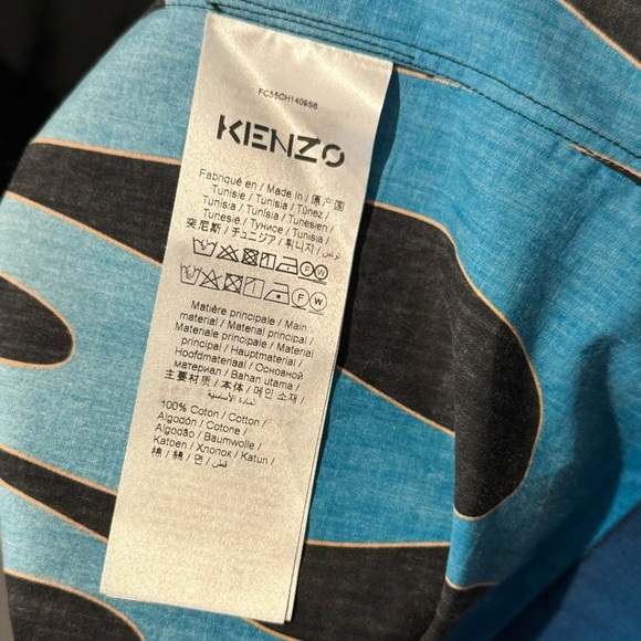 🔥🔥Kenzo Oversized Flame Printed Buttoned Down Bowling Shirt - Picture 8 of 8
